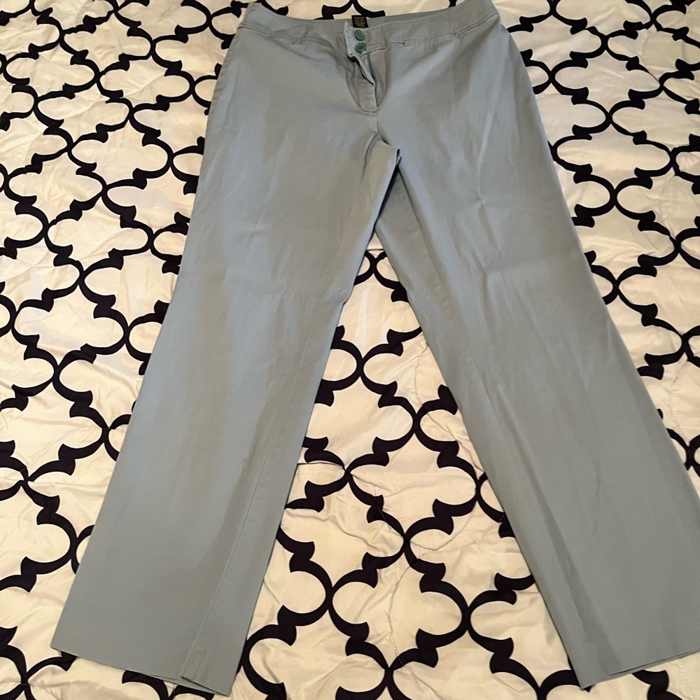 Lane Bryant Light Blue Classic Straight-Leg Pants